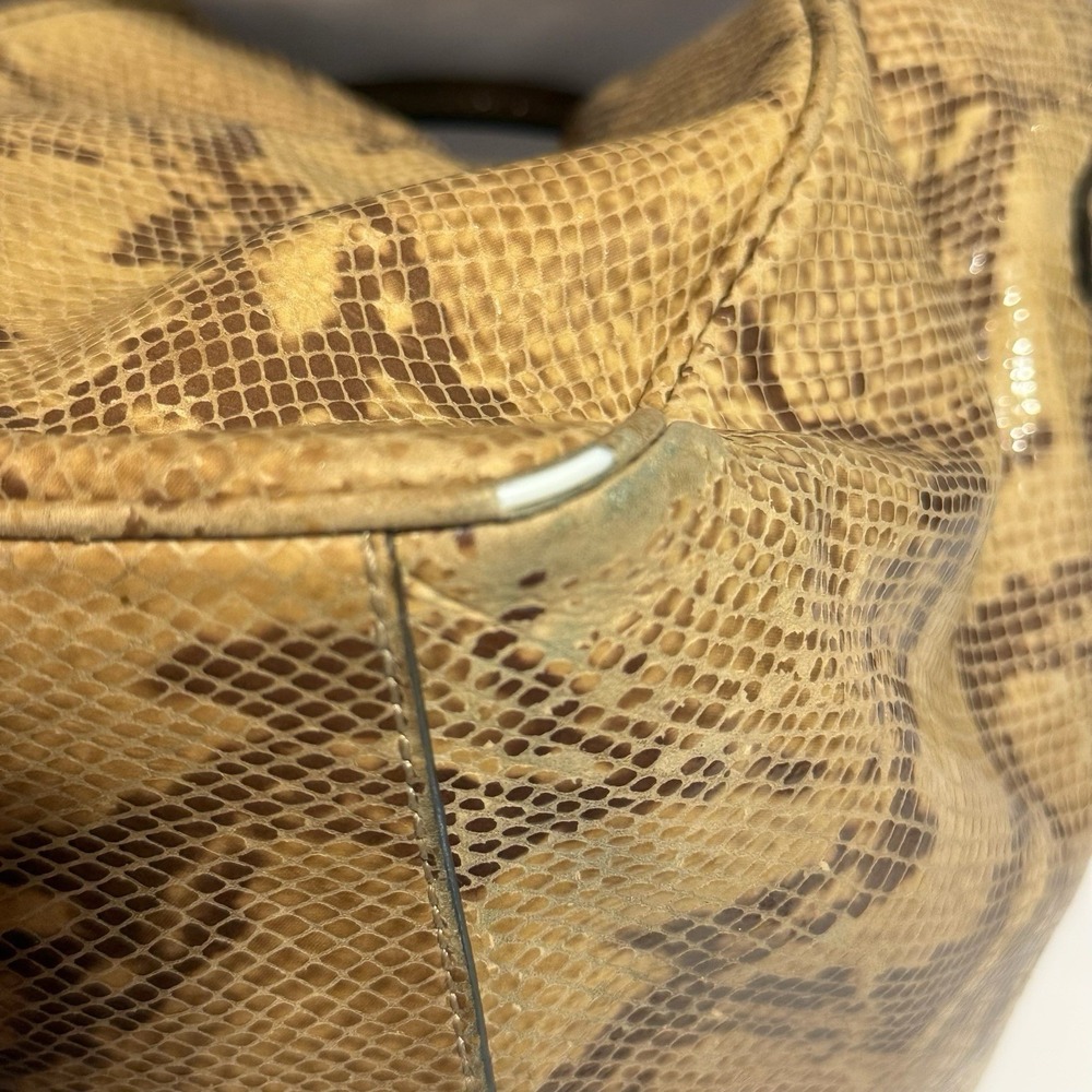 Kate Spade Python Snake Print Leather Shoulder Sa… - image 8